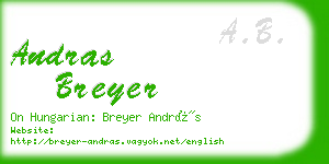 andras breyer business card